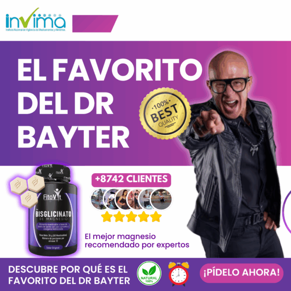 Bisglicinato de Magnesio Fitovit – Tabletas Masticables con Cúrcuma y Colágeno para Sueño, Energía y Belleza | x60 Und
